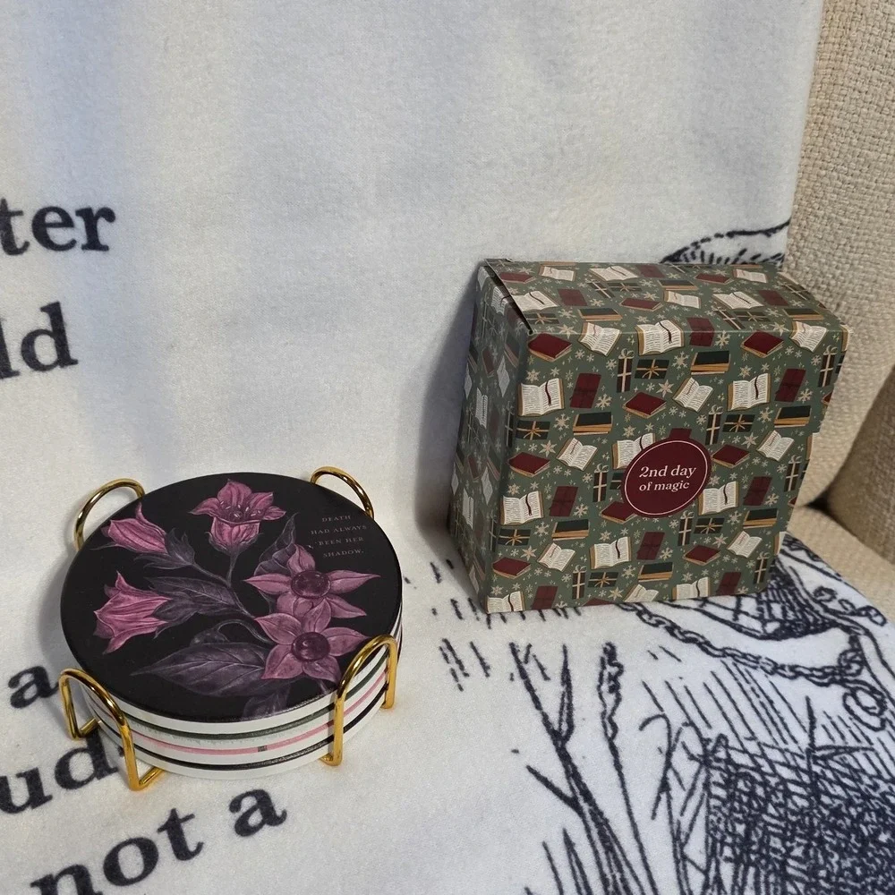 OwlCrate Coasters OS Multicolor Excellent Belladonna Advent Botanical Set
